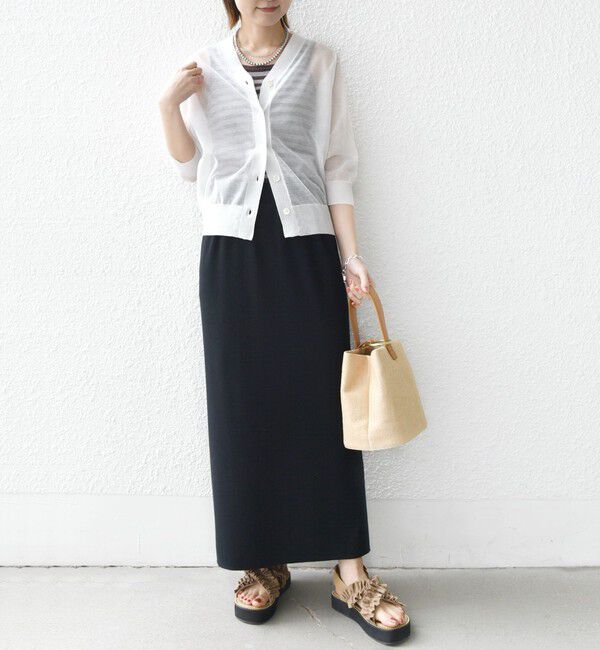 SHIPS for women「〈手洗い可能〉ラミー混 シアー カーディガン」|カーディガン|