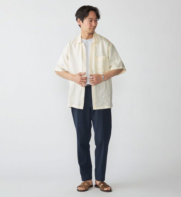 SHIPS「SHIPS: リネン パナマ ウィークエンド ショートスリーブ シャツ」|シャツ・ブラウス|