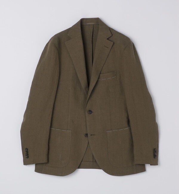 SHIPS「SHIPS: リネン ソリッド シャツ ジャケット」|テーラードジャケット|