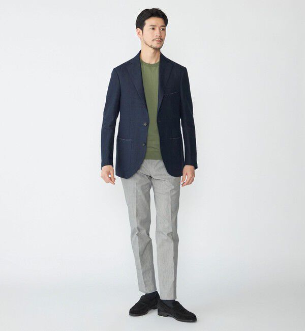 SHIPS「SHIPS: リネン ソリッド シャツ ジャケット」|テーラードジャケット|