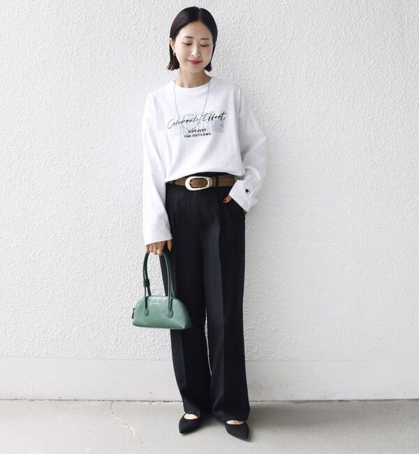 SHIPS for women「【SHIPS別注】Champion: プリント ロングスリーブ TEE」|Tシャツ・カットソー|