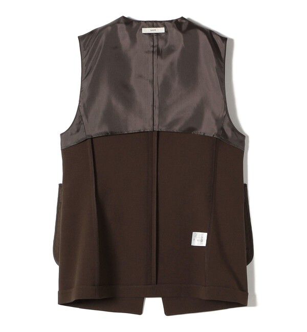 SHIPS for women「〈手洗い可能〉ハイカウント ダブルクロス ジレ」|ベスト・ジレ|