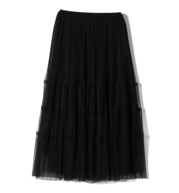 SHIPS for women「〈手洗い可能〉チュール プリーツ ティアード スカート」|スカート|