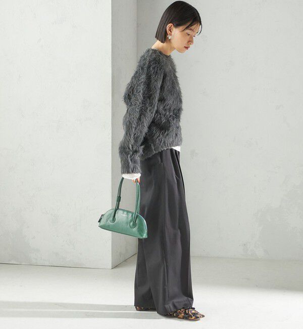 SHIPS for women「〈洗濯機可能〉ハイカウント ツイル 2タック ワイド パンツ」|その他|