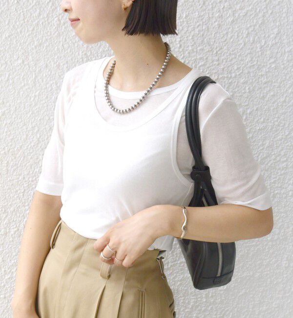 SHIPS for women「シアー フライス レイヤード TEE」|Tシャツ・カットソー|