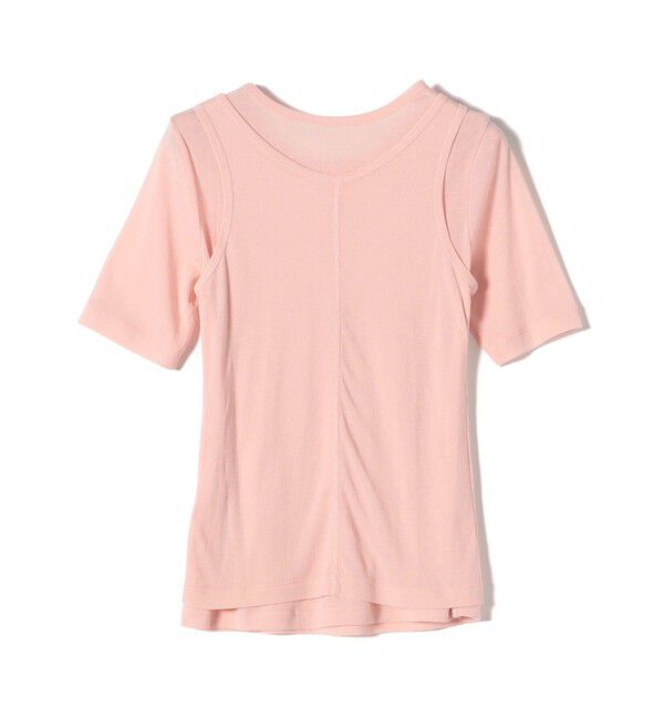 SHIPS for women「シアー フライス レイヤード TEE」|Tシャツ・カットソー|