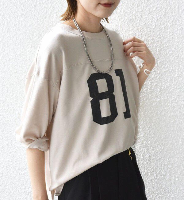 SHIPS for women「【SHIPS別注】81BRANCA:ナンバリング TEE」|Tシャツ・カットソー|