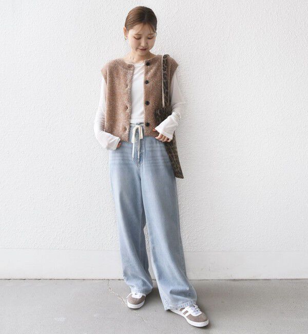 SHIPS for women「〈手洗い可能〉ラメ ニット ベスト」|ベスト・ジレ|