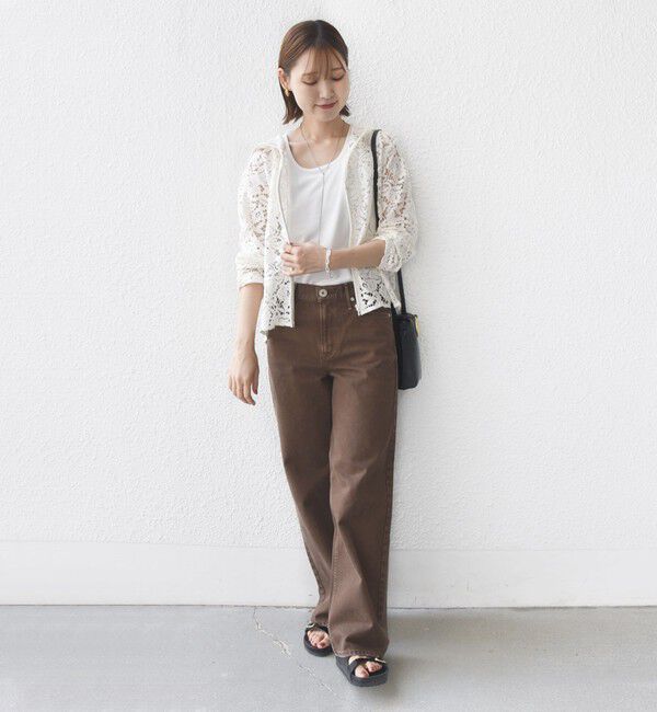 SHIPS for women「〈手洗い可能〉レース ジップアップ パーカ」|パーカー|