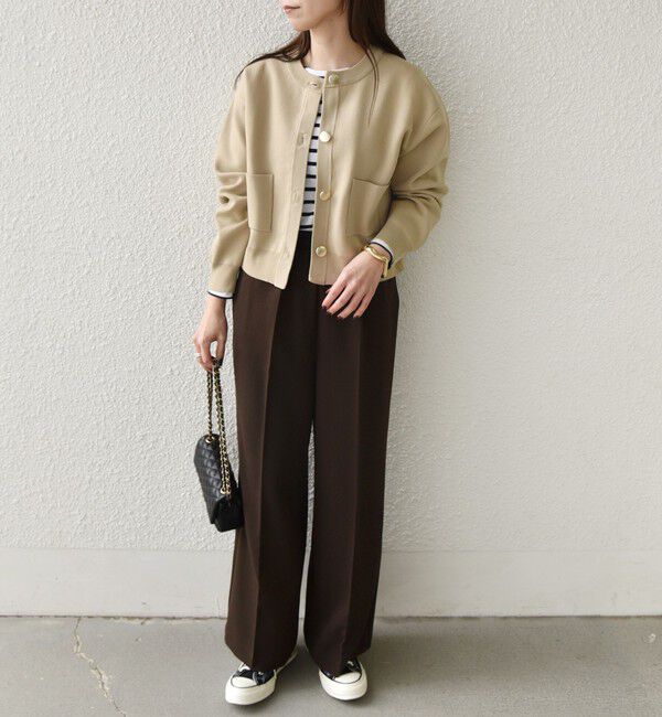 SHIPS Colors 「《新色・追加予約》SHIPS Colors:〈手洗い可能〉メタルボタン クルーネック カーディガン◆」|カーディガン|