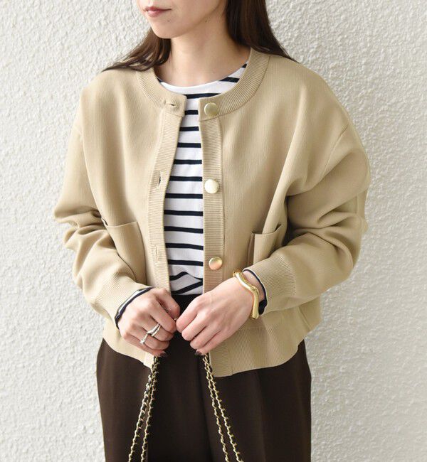 SHIPS Colors 「《新色・追加予約》SHIPS Colors:〈手洗い可能〉メタルボタン クルーネック カーディガン◆」|カーディガン|