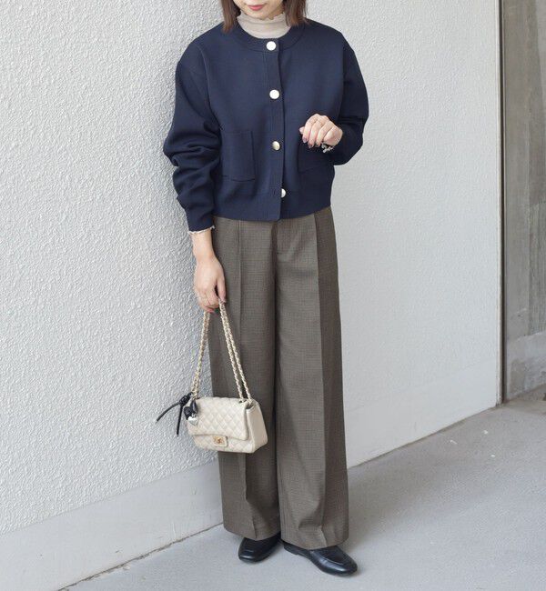 SHIPS Colors 「《新色・追加予約》SHIPS Colors:〈手洗い可能〉メタルボタン クルーネック カーディガン◆」|カーディガン|