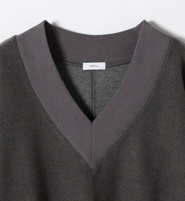 SHIPS any「SHIPS any:〈手洗い可能〉サカリバ 深Vネック ルーズ プルオーバー」|Tシャツ・カットソー|