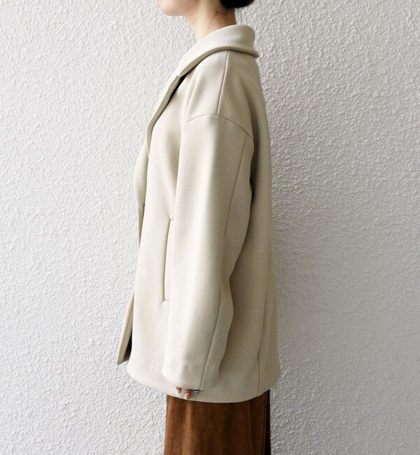 SHIPS any「SHIPS any:〈洗濯機可能〉ダンボール コクーン テーラード ミディ コート」|チェスターコート|