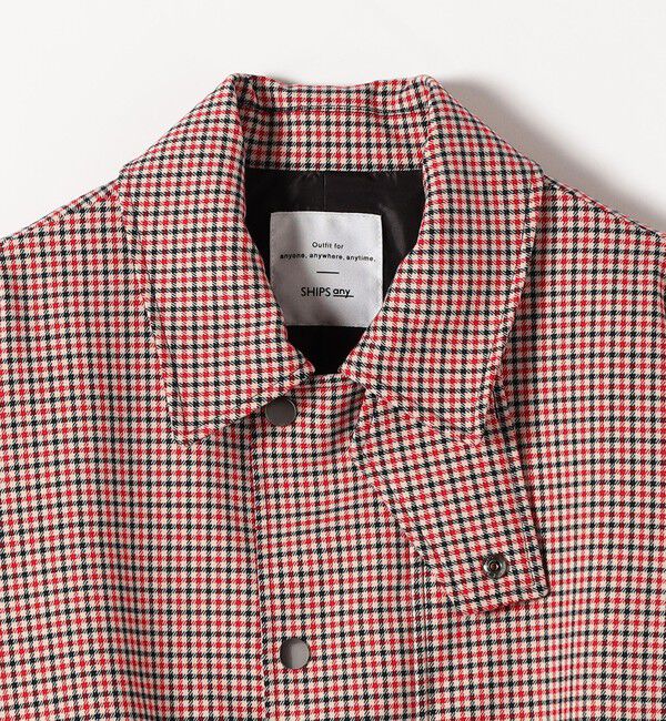 SHIPS any「SHIPS any: ガンクラブ チェック ハンティング ブルゾン」|ブルゾン・スタジャン|