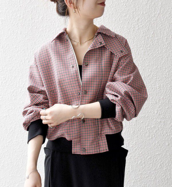 SHIPS any「SHIPS any: ガンクラブ チェック ハンティング ブルゾン」|ブルゾン・スタジャン|