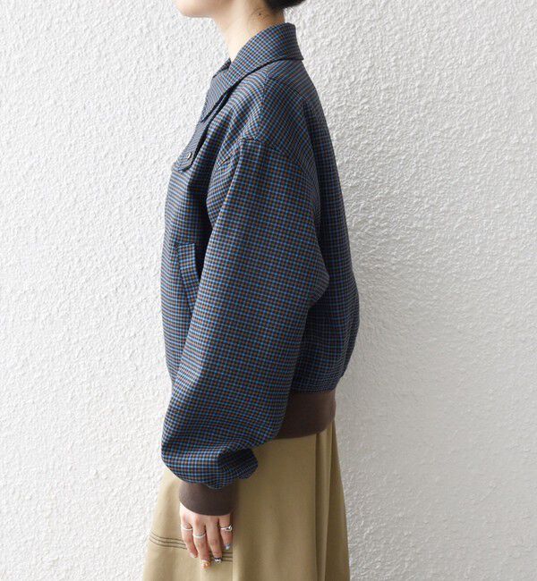 SHIPS any「SHIPS any: ガンクラブ チェック ハンティング ブルゾン」|ブルゾン・スタジャン|