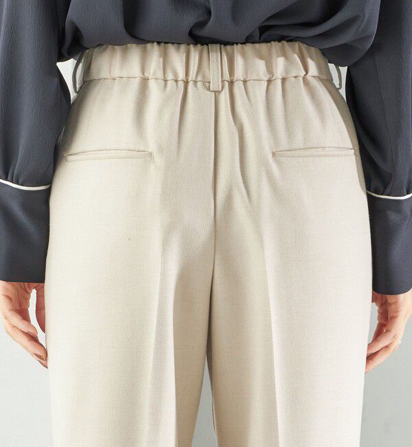 SHIPS for women「〈手洗い可能〉DELEGANT テーパード パンツ（セットアップ対応）」|スラックス|