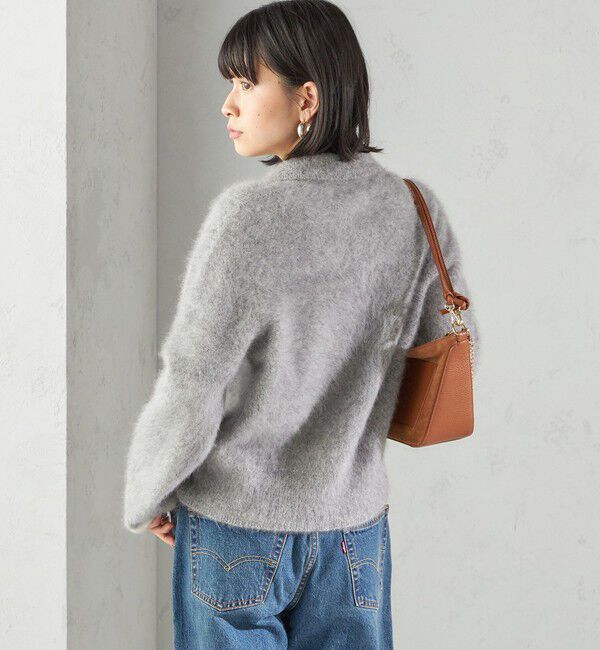 SHIPS for women「杢 フォックス カシミヤ ポロ ニット カーディガン」|カーディガン|