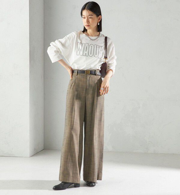 SHIPS for women「プリント ロゴ ロング スリーブ TEE」|Tシャツ・カットソー|