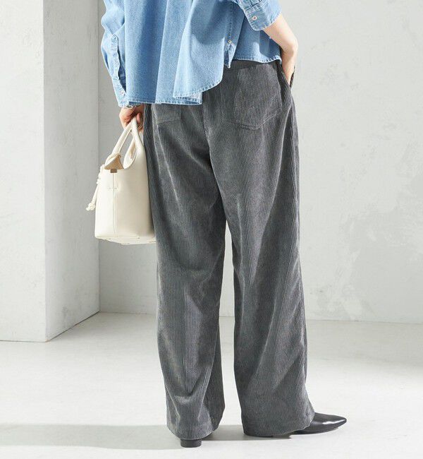 SHIPS for women「〈洗濯機可能〉TUMUGITO(R) コーデュロイ ドロスト パンツ」|その他|