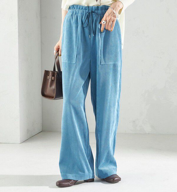 SHIPS for women「〈洗濯機可能〉TUMUGITO(R) コーデュロイ ドロスト パンツ」|その他|