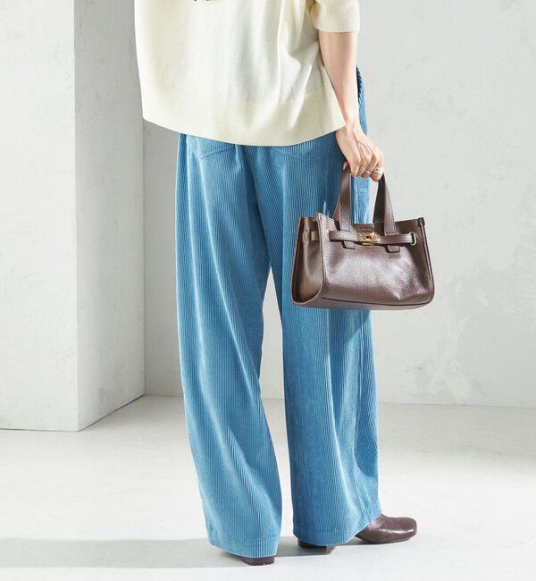 SHIPS for women「〈洗濯機可能〉TUMUGITO(R) コーデュロイ ドロスト パンツ」|その他|