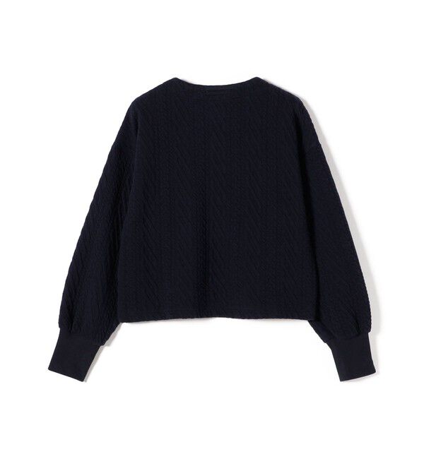 SHIPS for women「〈手洗い可能〉ケーブル ジャージー スキッパー プルオーバー」|Tシャツ・カットソー|