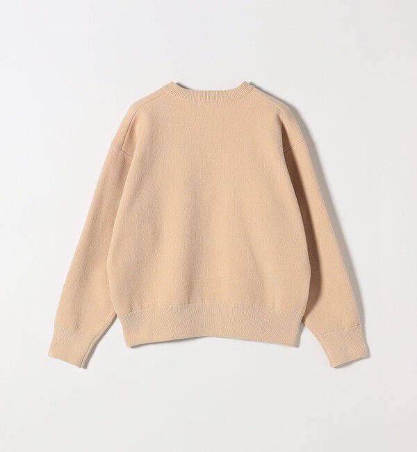 SHIPS any「SHIPS any:〈手洗い可能〉モールヤーン クルーネック ロゴ 千鳥柄 プルオーバー」|ニット・セーター|