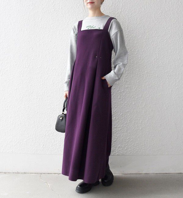 SHIPS any「SHIPS any: エア ニードル タック フレア ジャンパースカート」|ワンピース|