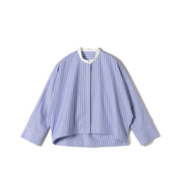 SHIPS for women「〈手洗い可能〉コットン ポリエステル ストライプ ドルマン 長袖 シャツ」|シャツ・ブラウス|