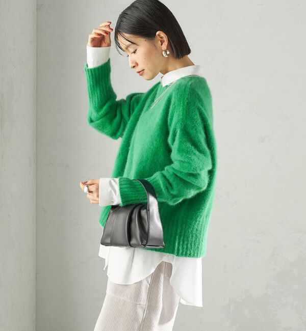 SHIPS for women「〈手洗い可能〉フォックス クルーネック ニット プルオーバー」|ニット・セーター|