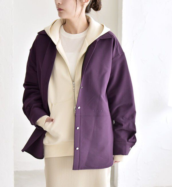 quaranciel「quaranciel:〈洗濯機可能〉ロゴ 刺繍 ウォーム シャツ」|シャツ・ブラウス|