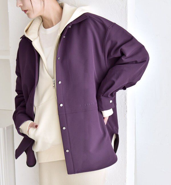 quaranciel「quaranciel:〈洗濯機可能〉ロゴ 刺繍 ウォーム シャツ」|シャツ・ブラウス|