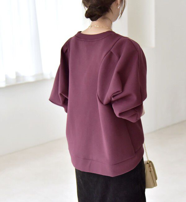 quaranciel「quaranciel:〈洗濯機可能〉スタッズ ロゴ ダンボール スウェット プルオーバー」|スウェット・ジャージ|