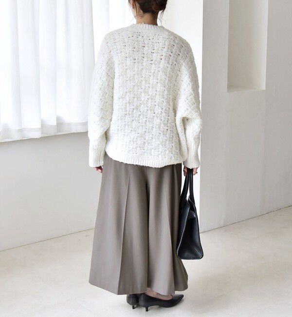 quaranciel「quaranciel:〈洗濯機可能〉ウォーム タック ワイド キュロット パンツ」|その他|