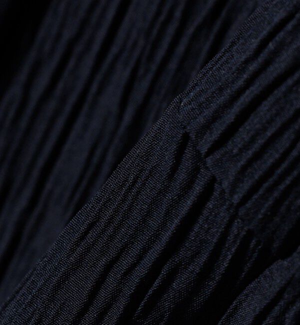 SHIPS any「SHIPS any:〈手洗い可能〉ジャカード ノーカラー ペプラム ジャケット［NAVY BLUE］」|ノーカラージャケット|