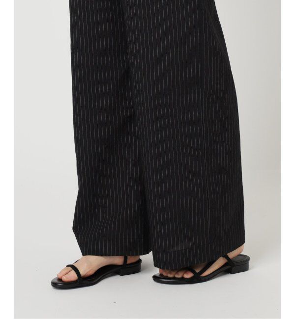 OUTDOOR PRODUCTS Usual Things「ピンストライプ ワイド イージーパンツ セットアップ対応」|スラックス|