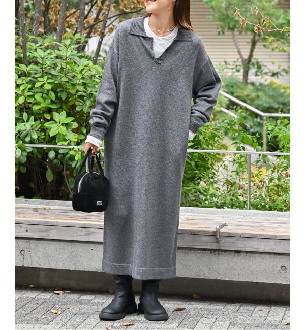 OUTDOOR PRODUCTS Usual Things「プレッピーポロニットワンピース」|ワンピース|