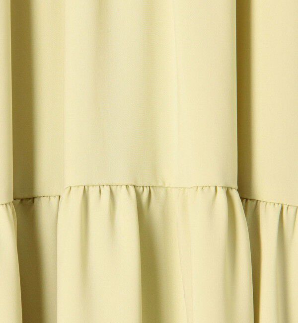 Ballsey「パウダリーサテン ティアードロングワンピース」|ワンピース|