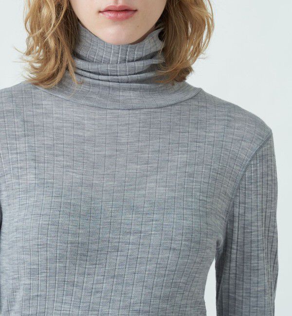 MACPHEE「ウールリブ タートルネックプルオーバー」|Tシャツ・カットソー|