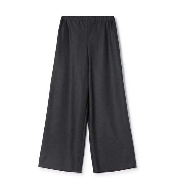 GALERIE VIE「フラノストレッチ イージーワイドパンツ」|その他|18 ブラック系