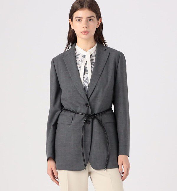 TOMORROWLAND collection「スーパートロピカルウール ベルテッドジャケット」|テーラードジャケット|