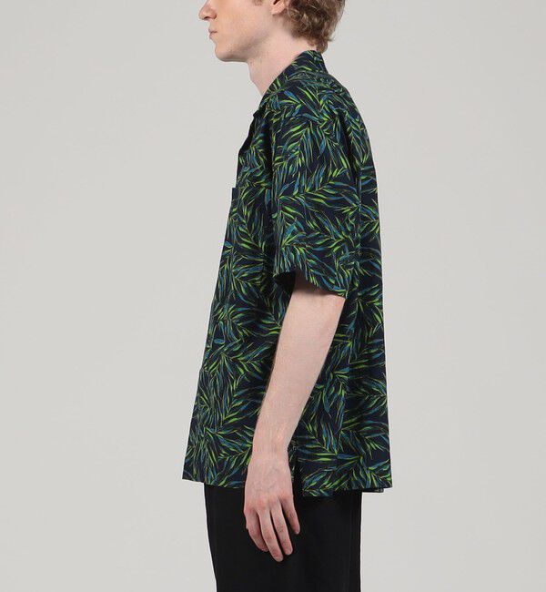 TOMORROWLAND MENS「コットン リーフプリント オープンカラーシャツ」|シャツ・ブラウス|