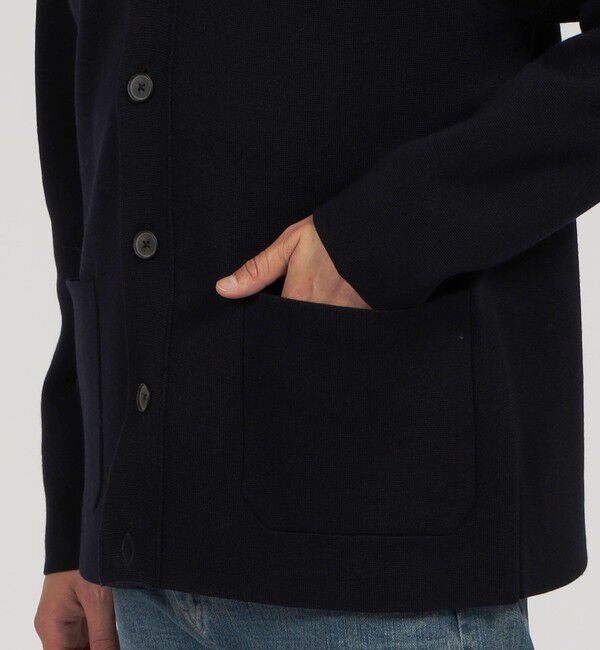 TOMORROWLAND MENS「TOMORROWLAND tricot ウールポリエステルミラノリブ Vネックカーディガン」|カーディガン|