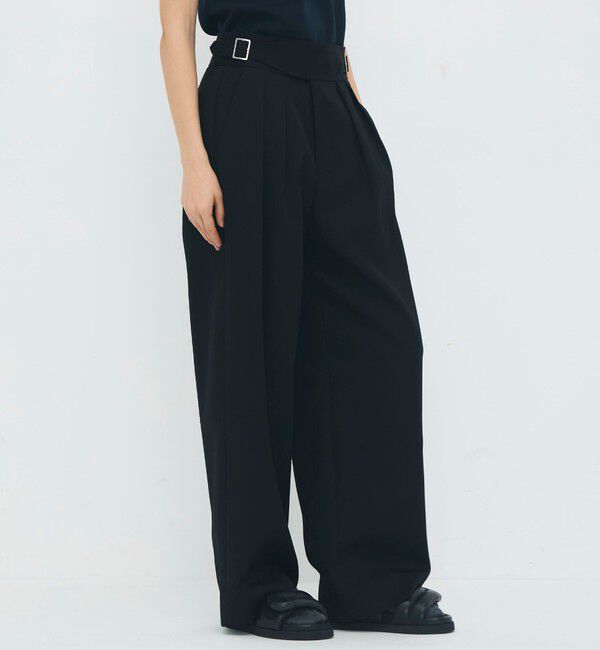 CABaN「ウールライトギャバジン グルカパンツ」|チノ|