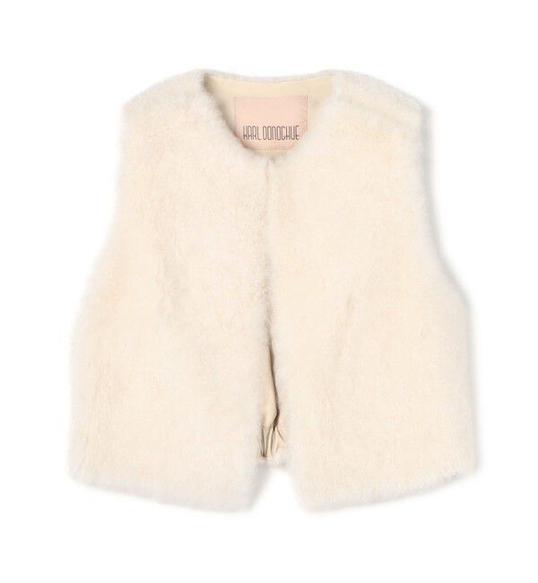 TOMORROWLAND GOODS「KARL DONOGHUE ショートジレ」|ベスト・ジレ|11 ホワイト