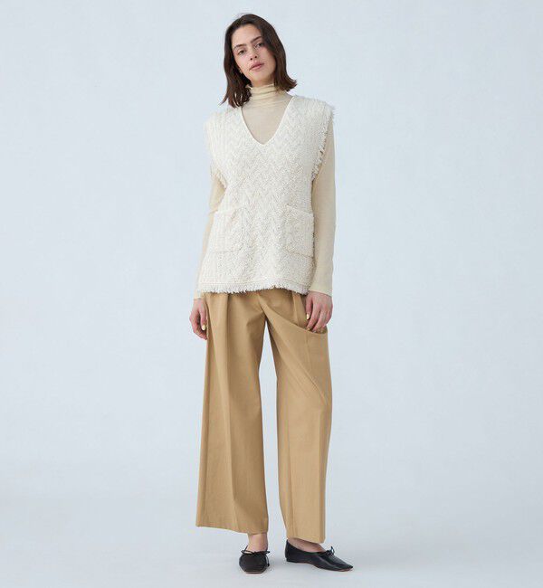 MACPHEE「パイルジャカード Vネックベスト」|ベスト・ジレ|