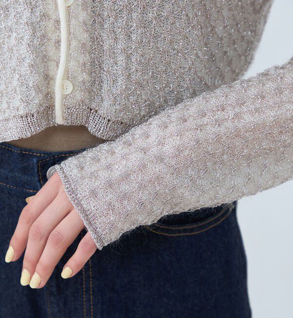 MACPHEE「ルレックスモヘヤ Vネックカーディガン」|カーディガン|