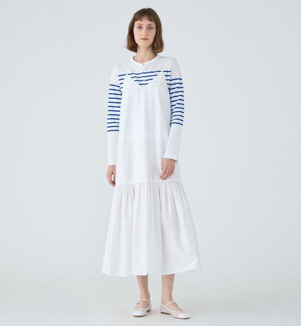 MACPHEE「【WEB限定】クリスピータフタ ティアードキャミソールワンピース」|ワンピース|